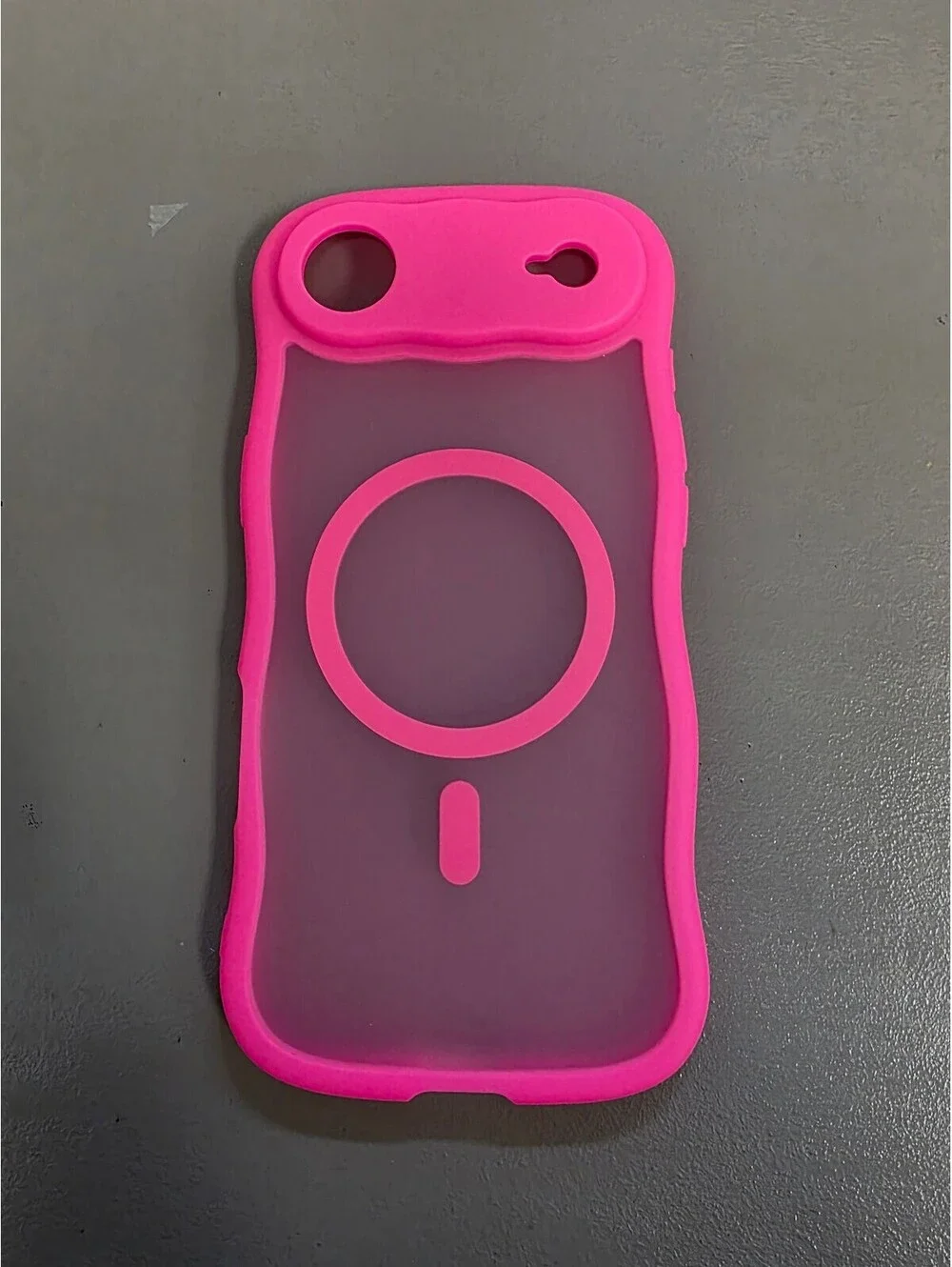 Pink Silicone iphone air 2025 Protective Phone Case with MagSafe Compatibility